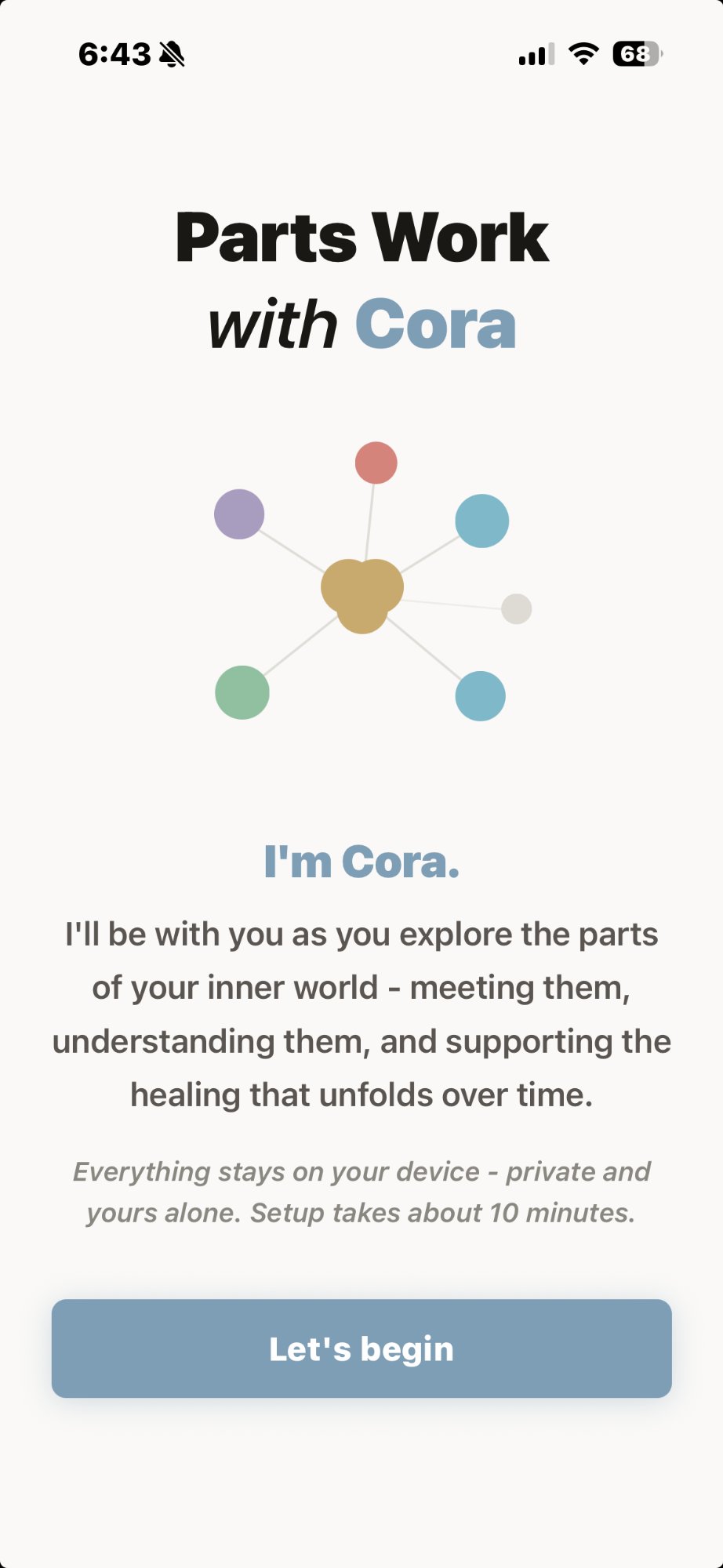 Parts Work with Cora app